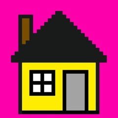 vector minimalist house coloring creations