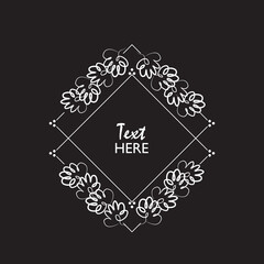  Elegant minimalist invitation card design, border frame