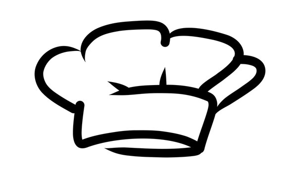 Chef cook icons. Vector cook cap logos for restaurant