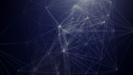Abstract plexus technology background 3D illustration