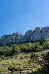 kampenwand in Bavaria on sunny day 