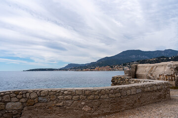 view of the bay of menton France