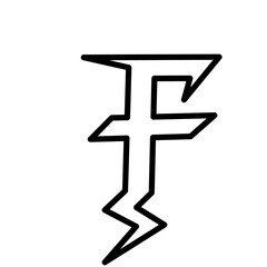 Thunder storm line font design, alphabet leters vector illustration, Alphabet style, Alphabet Line Fonts, Thunder flash Storm