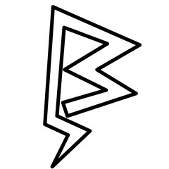 Thunder storm line font design, alphabet leters vector illustration, Alphabet style, Alphabet Line Fonts, Thunder flash Storm