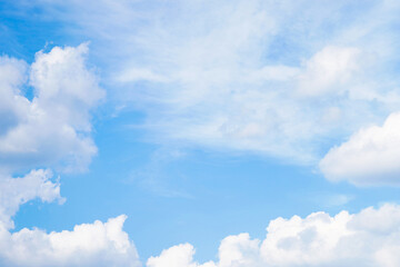 きれいな青空と雲
