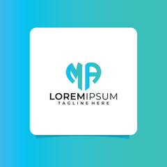  ma letter design for logo and icon.az typography for technology, business and real estate brand.az monogram logo.vector