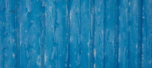 Blue wood texture. Copy space. Banner