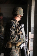 Fototapeta na wymiar US Marines Training.