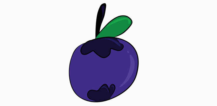 mangosten doodle mangosteen mangis purple fruit doodle tropical fruit