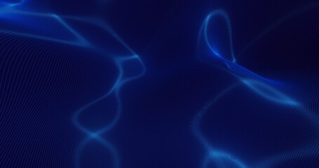 Abstract technology background curved pattern of grid 3d render