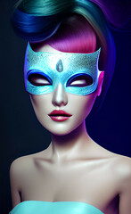 Art portrait of a girl