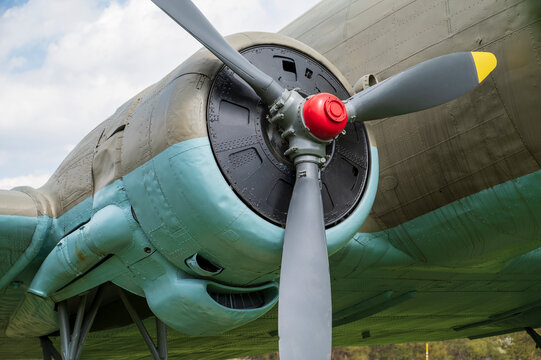 Engine of the Soviet military aircraft Lisunov Li-2.