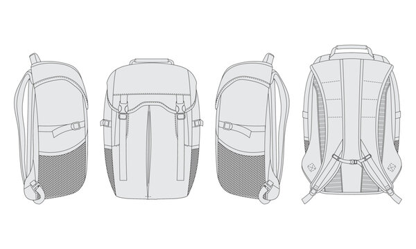 backpack vector
