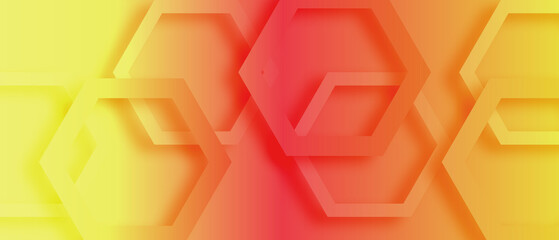 red and yellow abstract background geometry shine and layer element vector for presentation design