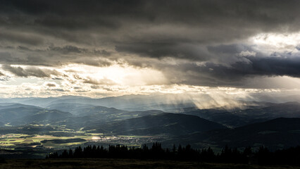 Austrian Mountains with a beautiful view and a excellent experience of nature 