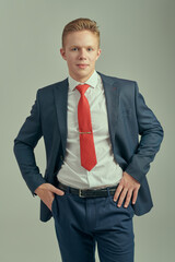 young successful person