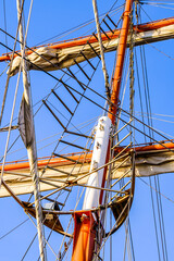 old rig on a sailboat