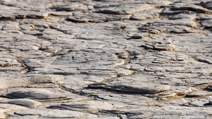 Layers of rock formation at Death valley national park