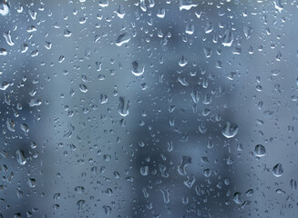 drops on glass texture, drops close-up