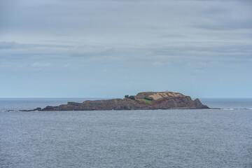 Fototapeta na wymiar View of a remote island on the sea