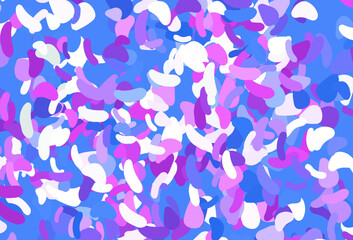 Fototapeta na wymiar Light Pink, Blue vector background with abstract forms.