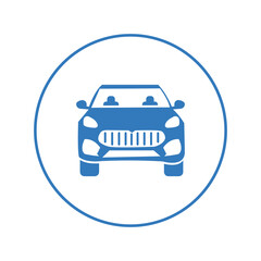 Automobile luxury car front icon | Circle version icon |
