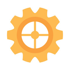 Obraz premium goden gear cog setting