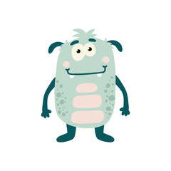 Monster print. Cartoon character design for fashion fabrics, textile graphics, prints