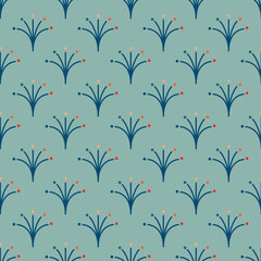 Christmas retro pattern with fireworks. Christmas background with fireworks 