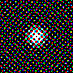 Obraz premium Colorful circles, gradient halftone background. Vector illustration.
