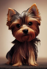 Fototapeta premium Yorkshire terrier portrait 3