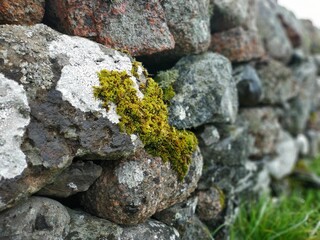 UK, Isles of Mull and Iona - September 8, 2019: casual photos of live style and architecture on the islands at the cloudy weather