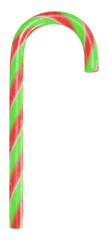 Christmas candy canes. Render 3d. Isolated on transparent background, png.