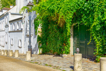 Cozy small street in Montmartre