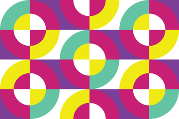 Obraz premium Abstract cover or poster design with modern futuristic square rounded background, vector illustration. 