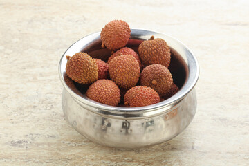 Sweet juice lychee tropical fruit