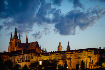Obraz premium landscape with St. Vitus Cathedral