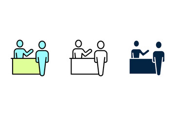 Information concept line icon. Simple element illustration. Information concept outline symbol design.