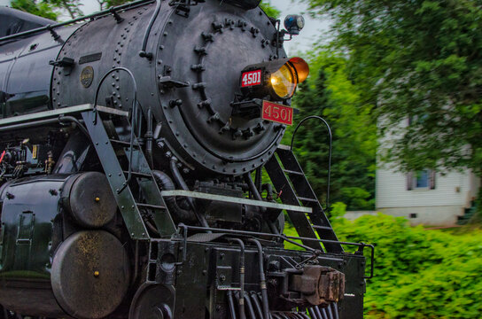 #4501 Steam Train Engine Closeup in Limestone Tennessee