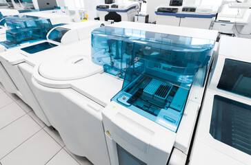 Blood tests pre-analytical system fragment. Clinical laboratory