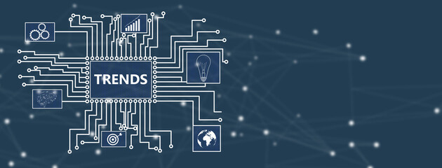 Trends and icons in the motherboard