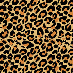Leopard design seamless animal background, cheetah skin
