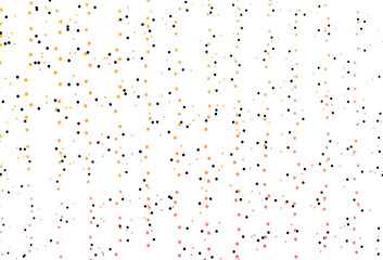 Light Yellow, Orange vector pattern in polygonal style with circles.