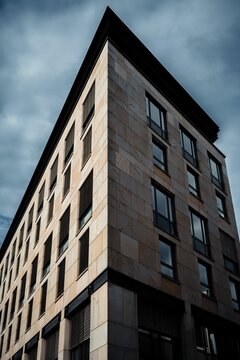 Vertical Low Angle Modern Building In Germany