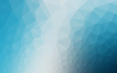 Obraz premium Light BLUE vector shining triangular pattern.