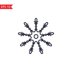 Snowflake icon new year sign,vector illustration