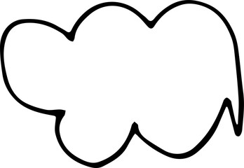 speech bubble vector design illustration isolated on transparent background