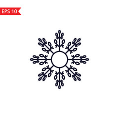 Snowflake isolated icon Vector