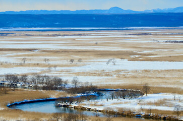 Superb view, winter in Kushiro Marsh
