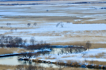 Kushiro Wetland, where you will be impressed by the spectacular winter scenery